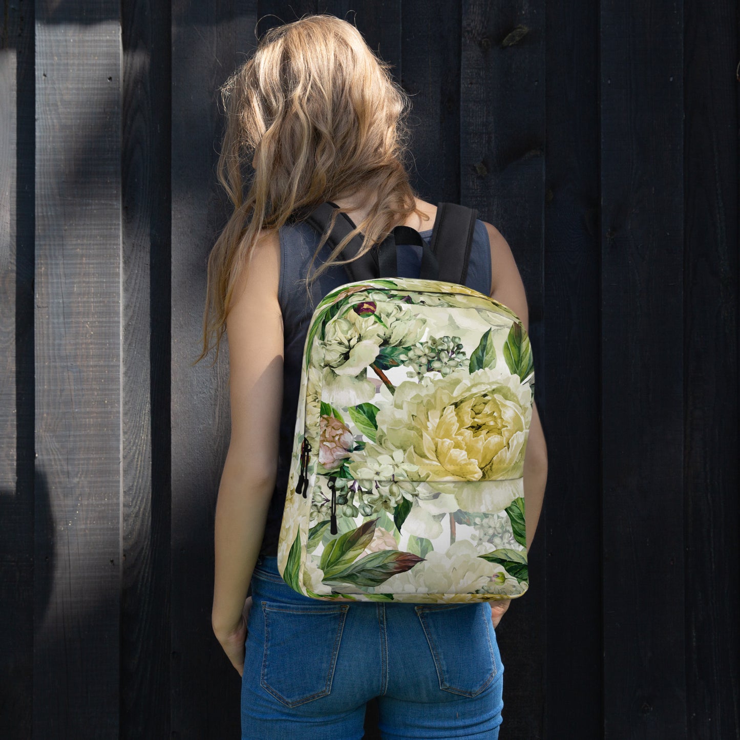 Oversized Floral All-Over Print Unisex Backpack Bag