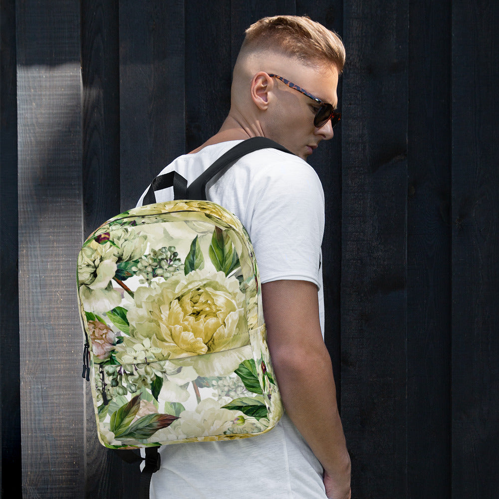 Oversized Floral All-Over Print Unisex Backpack Bag