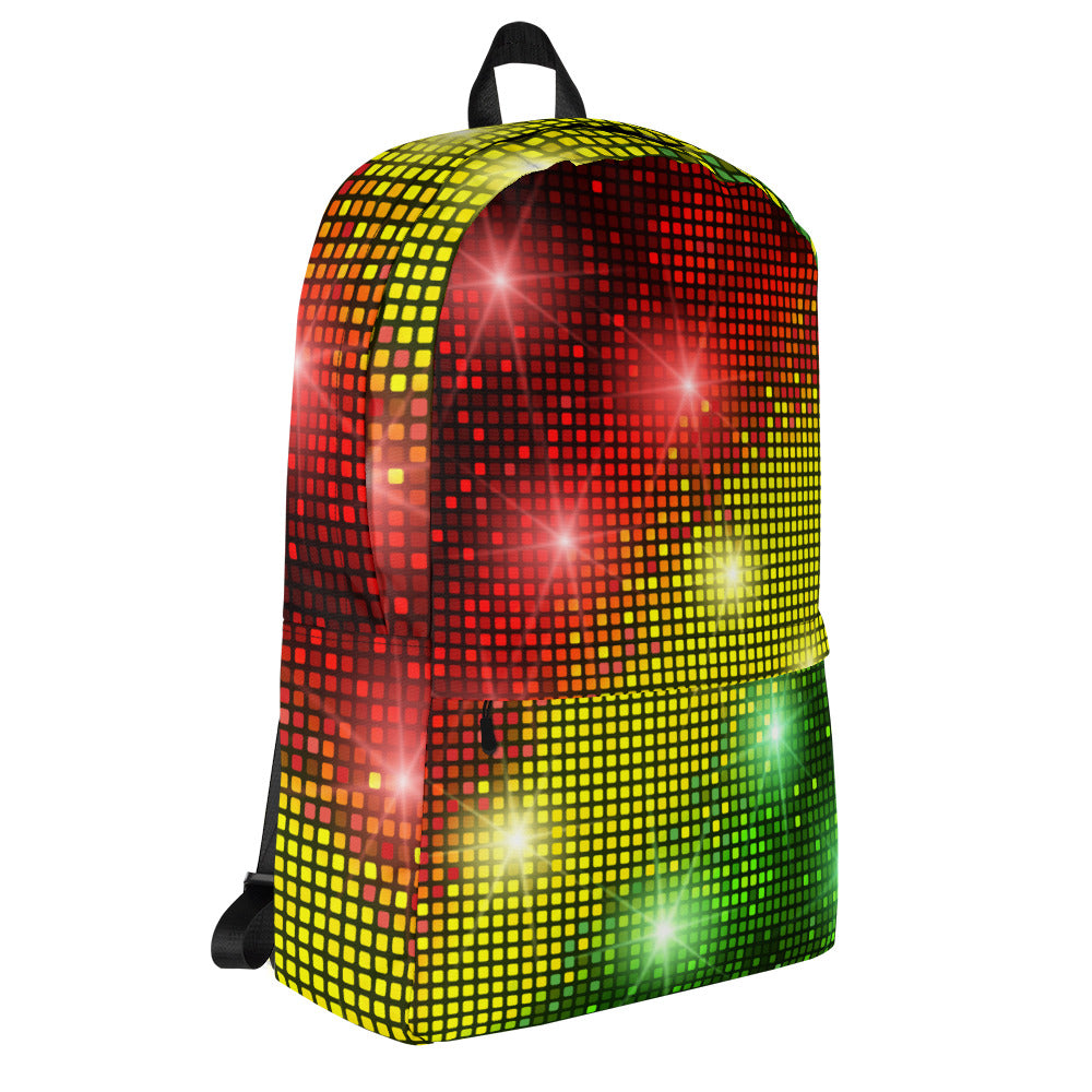 Unisex Multicoloured Sparkling Jewel Backpack