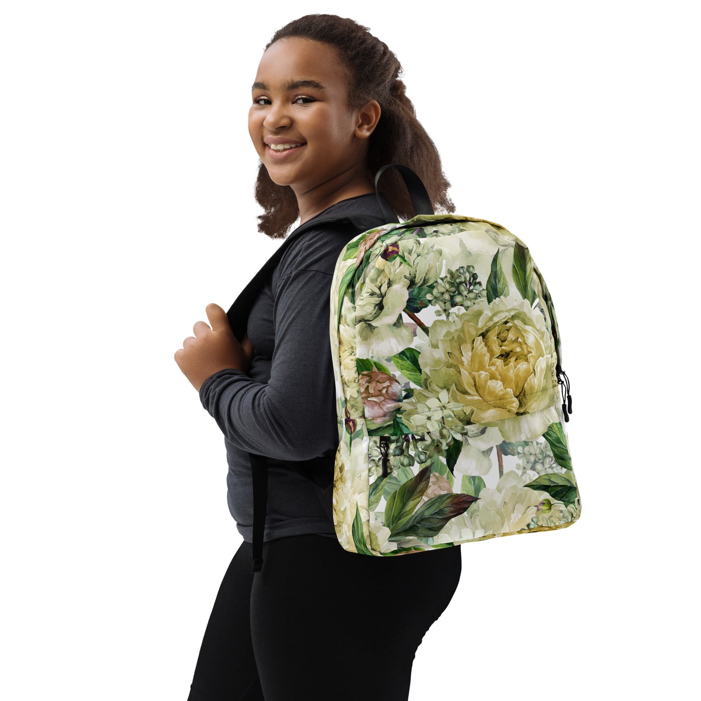 Oversized Floral All-Over Print Unisex Backpack Bag