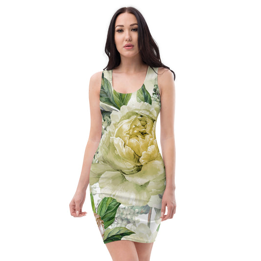 Floral Dress Dolce All-Over Oversized Floral Print Bodycon Dress