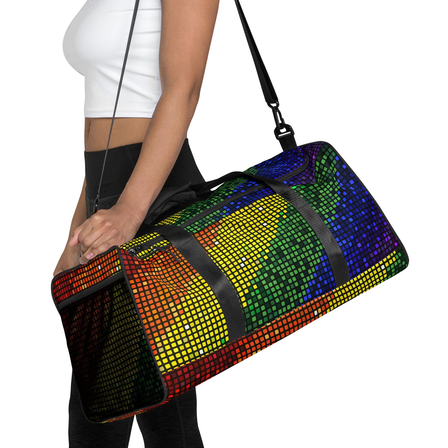 Pride 2024 Rainbow Duffle Bag Multicoloured Bag All-Over Print Unisex Duffle Bag