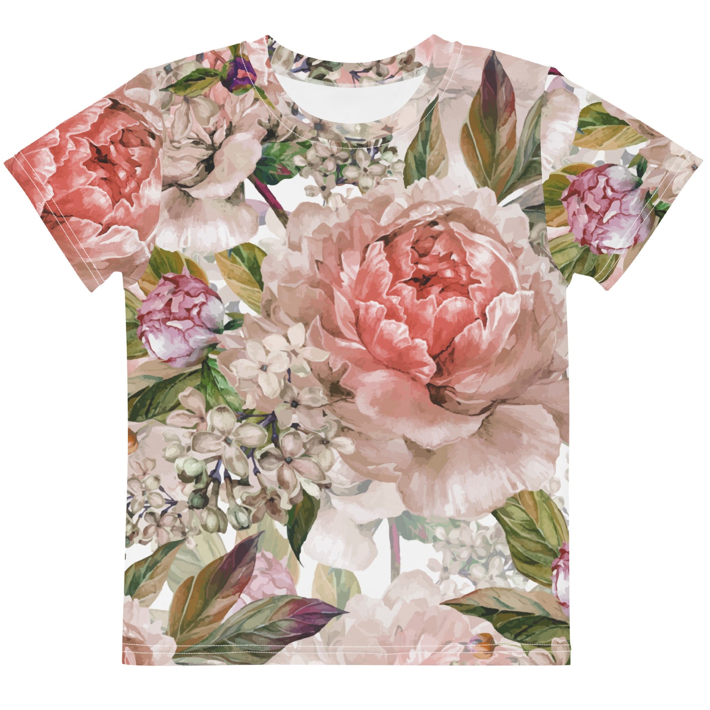 Kids Floral TShirt Floral Oversized All-Over Print Unisex Toddlers T-Shirt