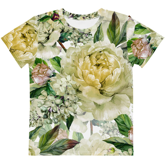 Kids Floral TShirt Floral Oversized All-Over Print Unisex Toddlers T-Shirt