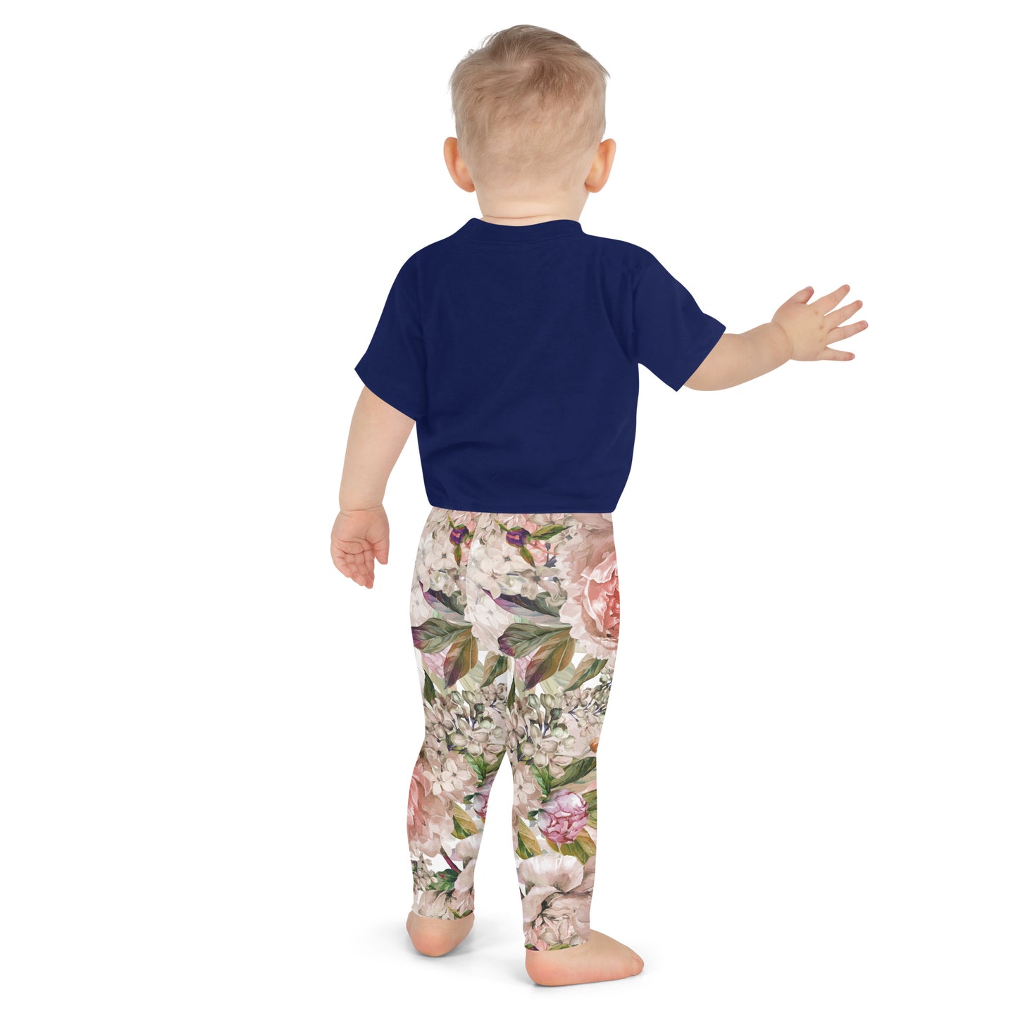 Oversized Floral All-Over Print Kid's Leggings