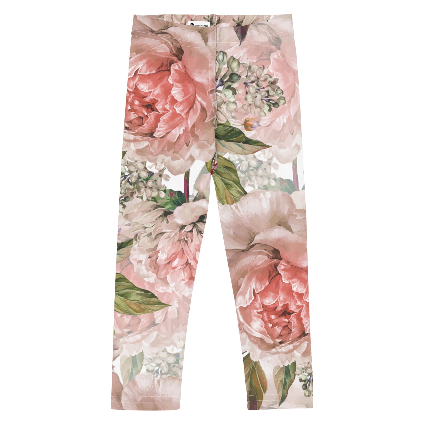 Oversized Floral All-Over Print Kid's Leggings