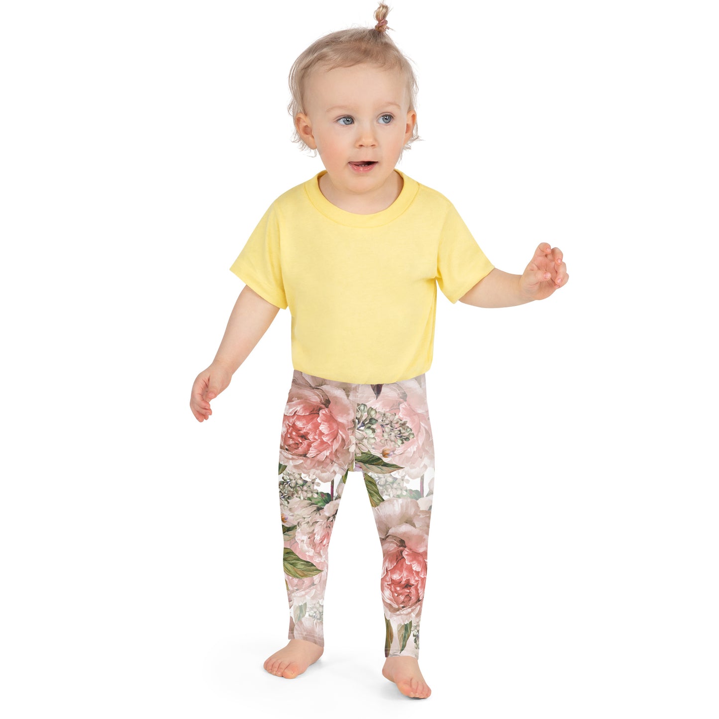 Oversized Floral All-Over Print Kid's Leggings