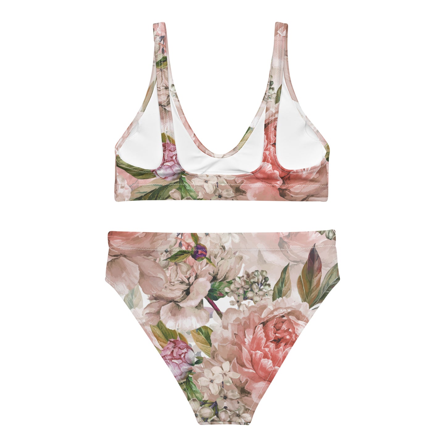 Floral Bikini Oversized Floral All-Over Print Recycled High-Waisted Bikini Set