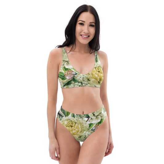 Floral Bikini Oversized Floral All-Over Print Recycled High-Waisted Bikini Set