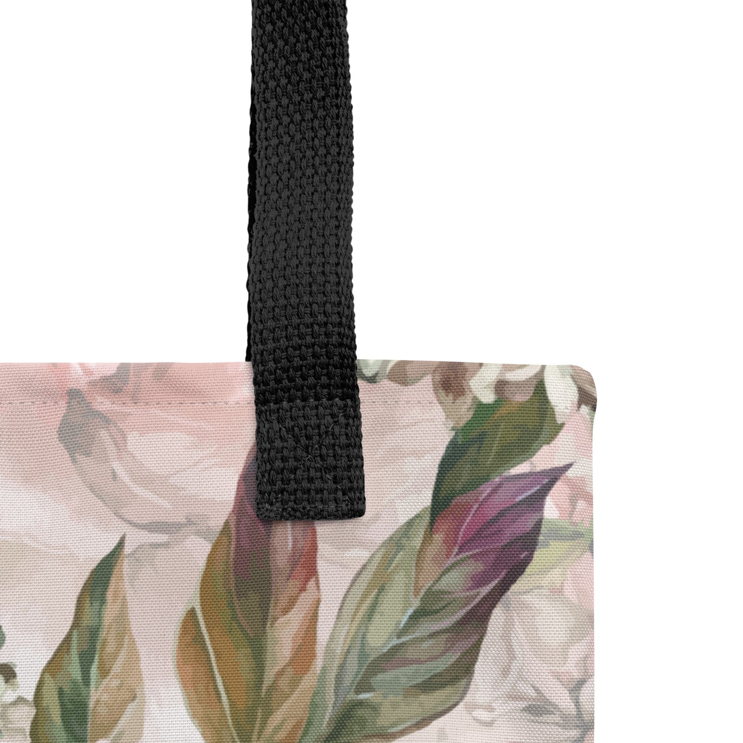 Floral All-Over Print Medium Size Tote Bag