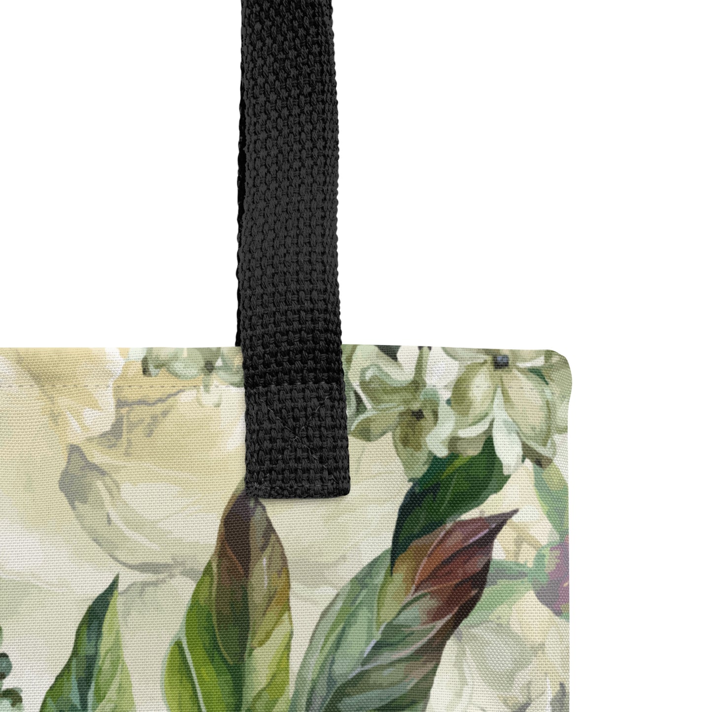 Floral All-Over Print Medium Size Tote Bag