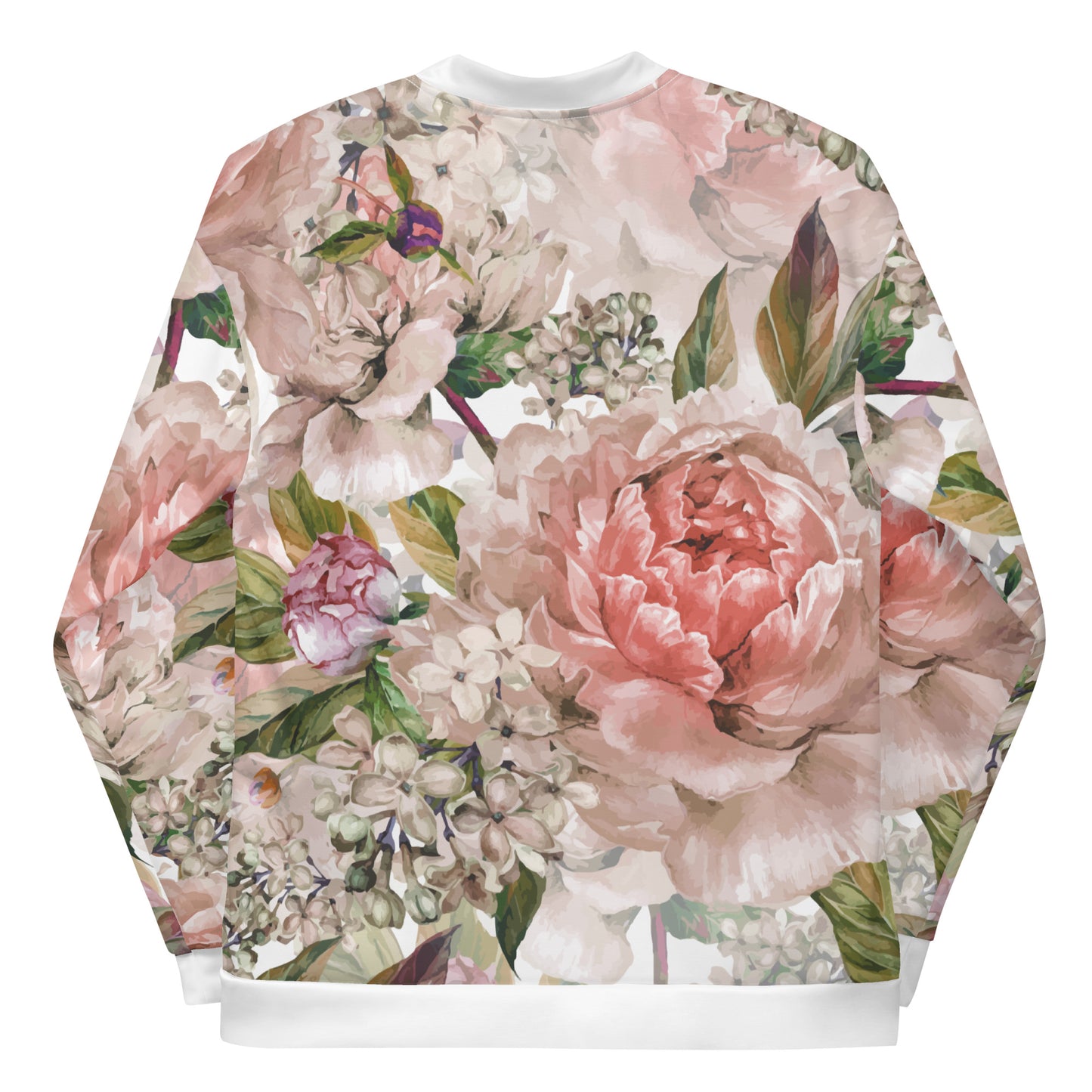 Floral Jacket Oversized Floral All-Over Print Unisex Bomber Jacket