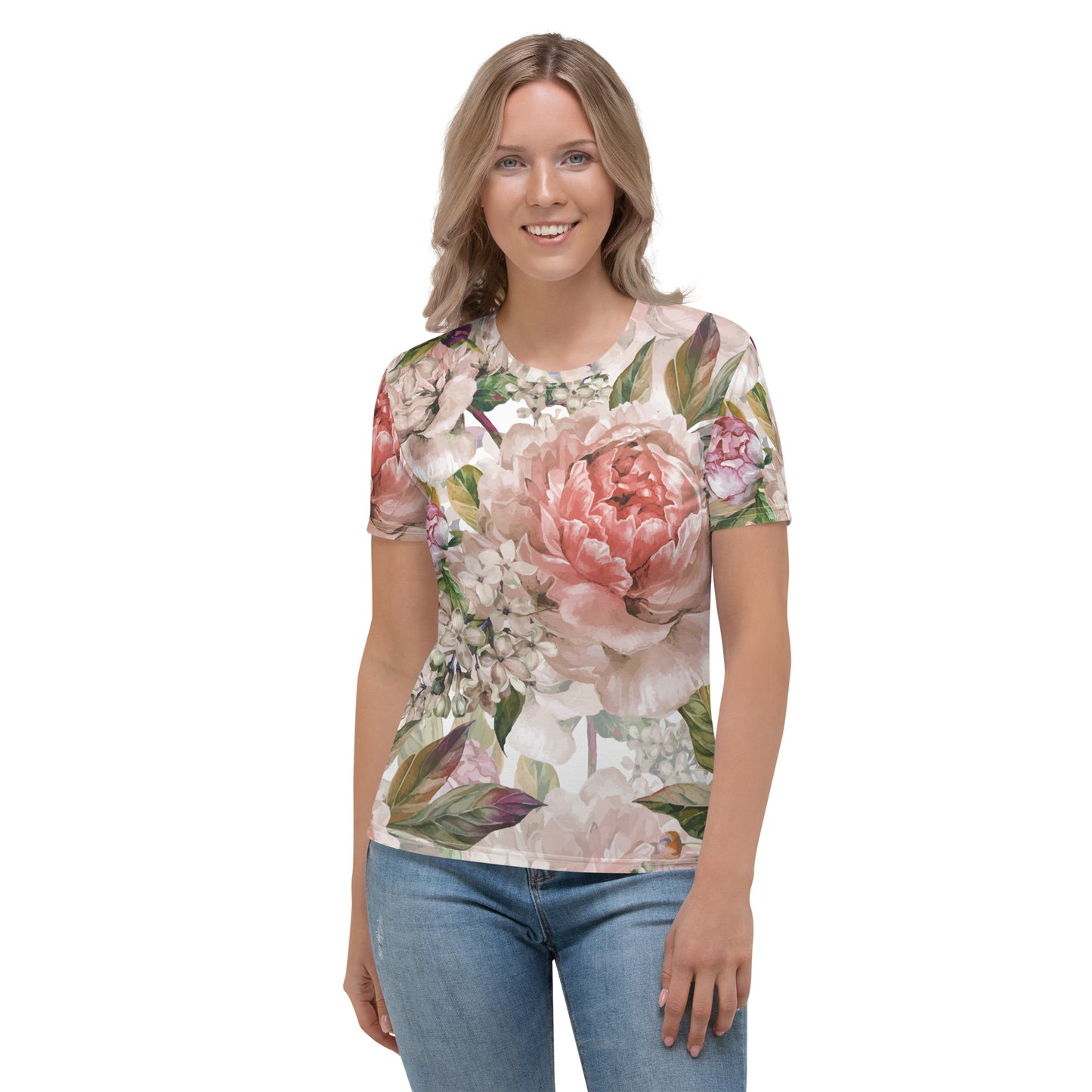 Floral All-Over Print Women's T-Shirt