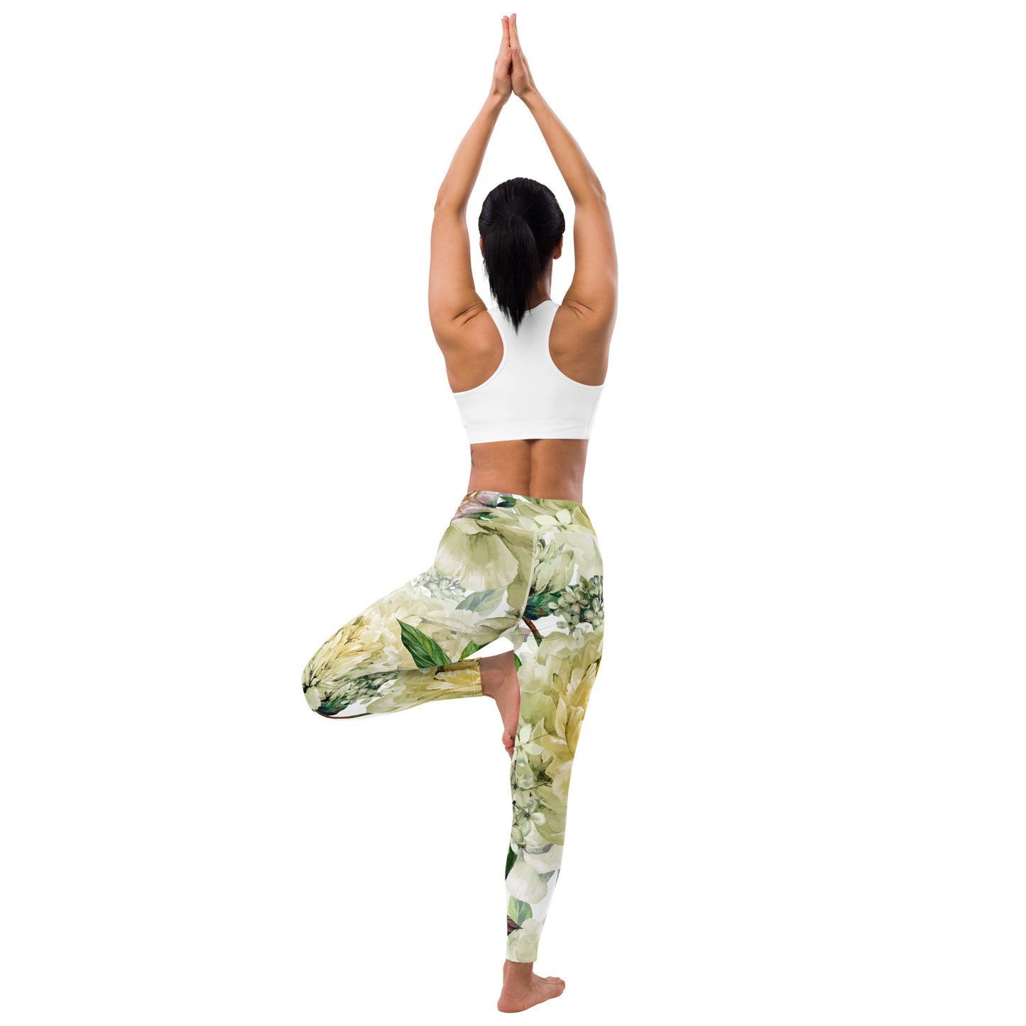 Oversized Floral All-Over Print Yoga Leggings