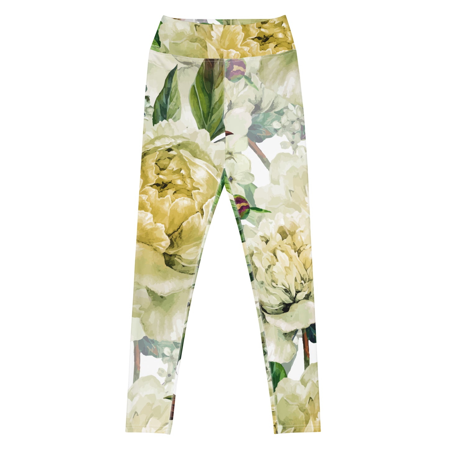 Oversized Floral All-Over Print Yoga Leggings