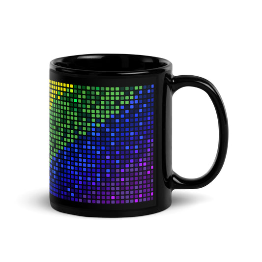 Gay Pride Rainbow Mug Mosaic Tiled Pattern All-Over Print Glossy Ceramic Mug