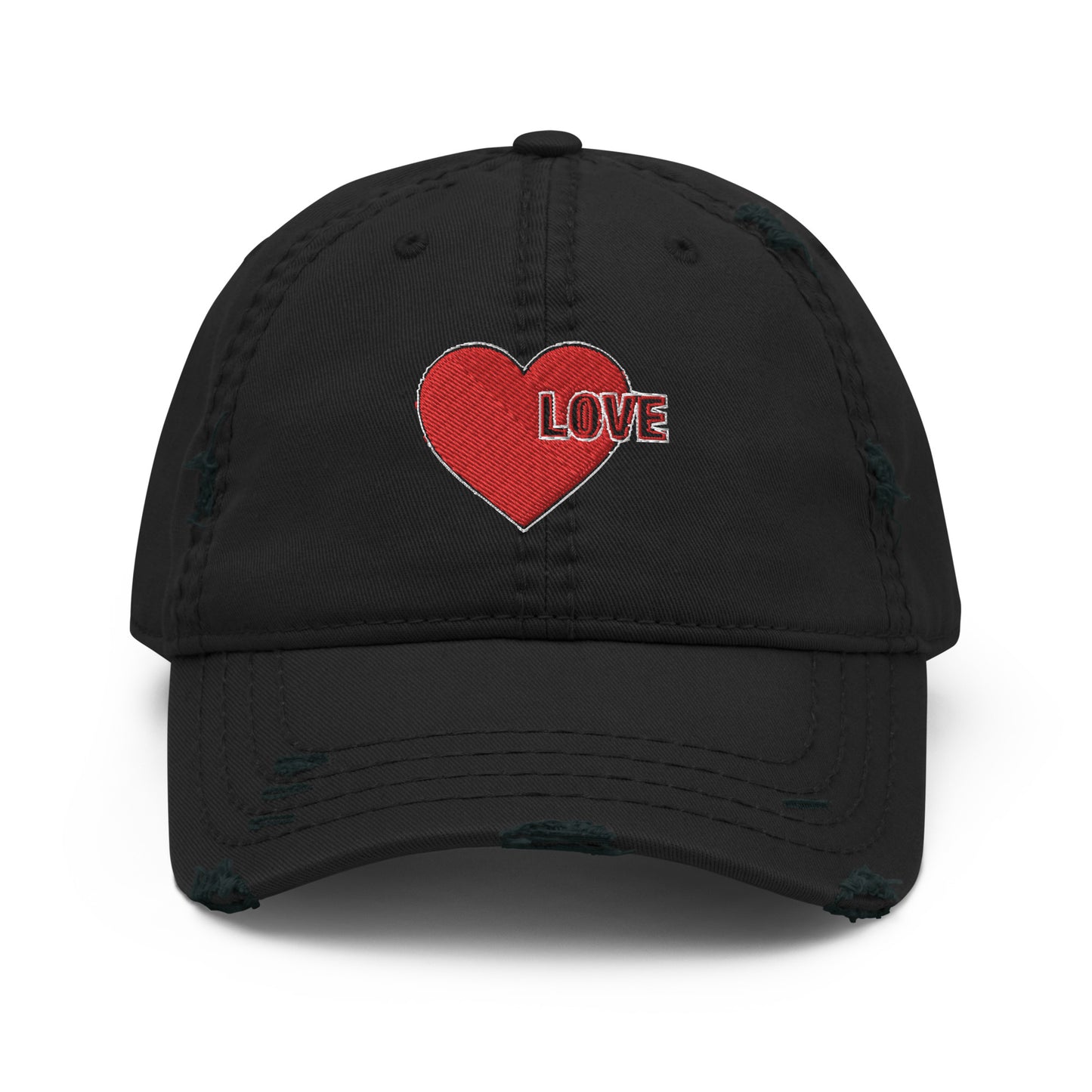 Love Is The Message Baseball Cap Distressed Dad Hat Just Love Unisex Cotton Baseball Cap