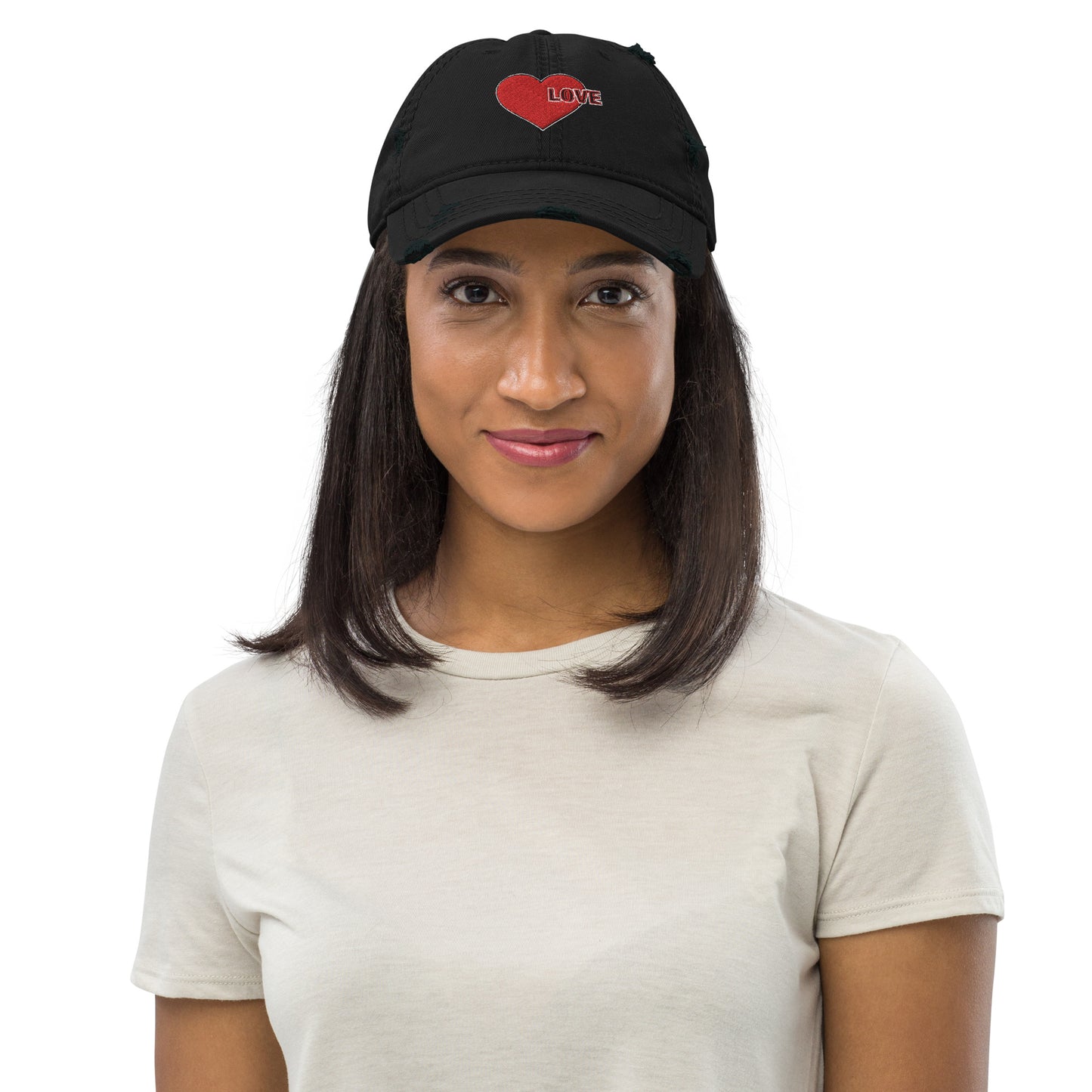 Love Is The Message Baseball Cap Distressed Dad Hat Just Love Unisex Cotton Baseball Cap