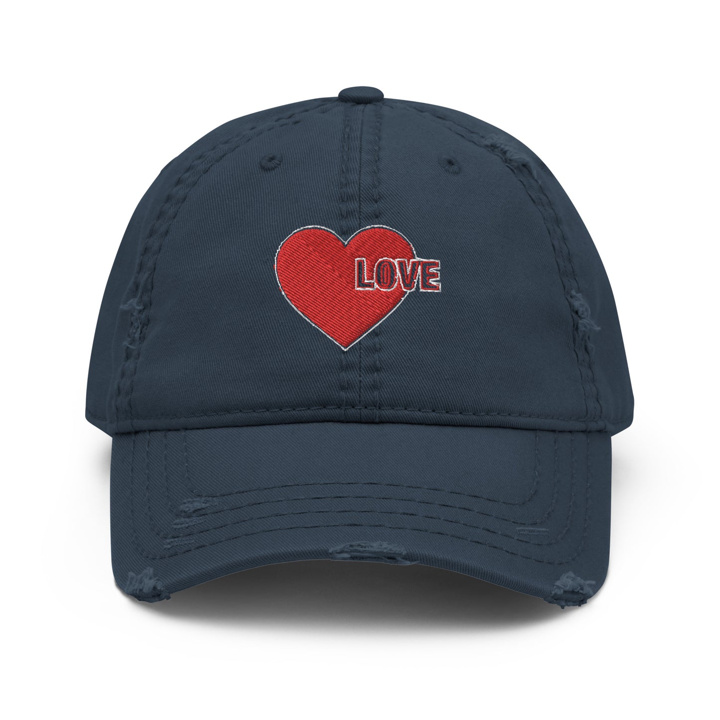 Love Is The Message Baseball Cap Distressed Dad Hat Just Love Unisex Cotton Baseball Cap