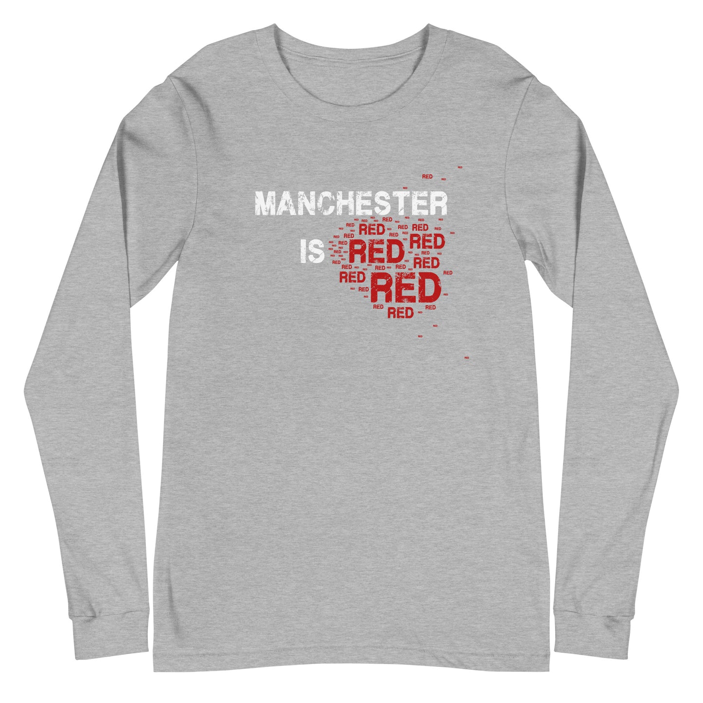 Manchester Is Red Long Sleeve TShirt United Football Shirt Unisex Long Sleeve T-Shirt