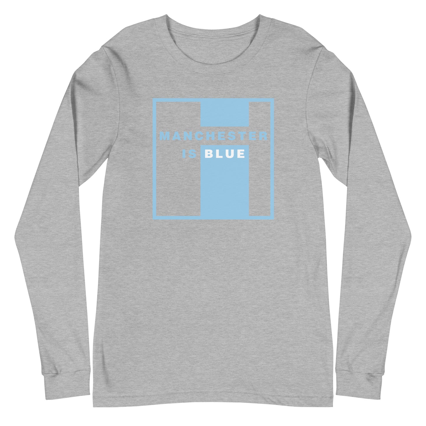 Manchester Is Blue Long Sleeve TShirt Funny Manchester City Football Supporter Long Sleeve T-Shirt