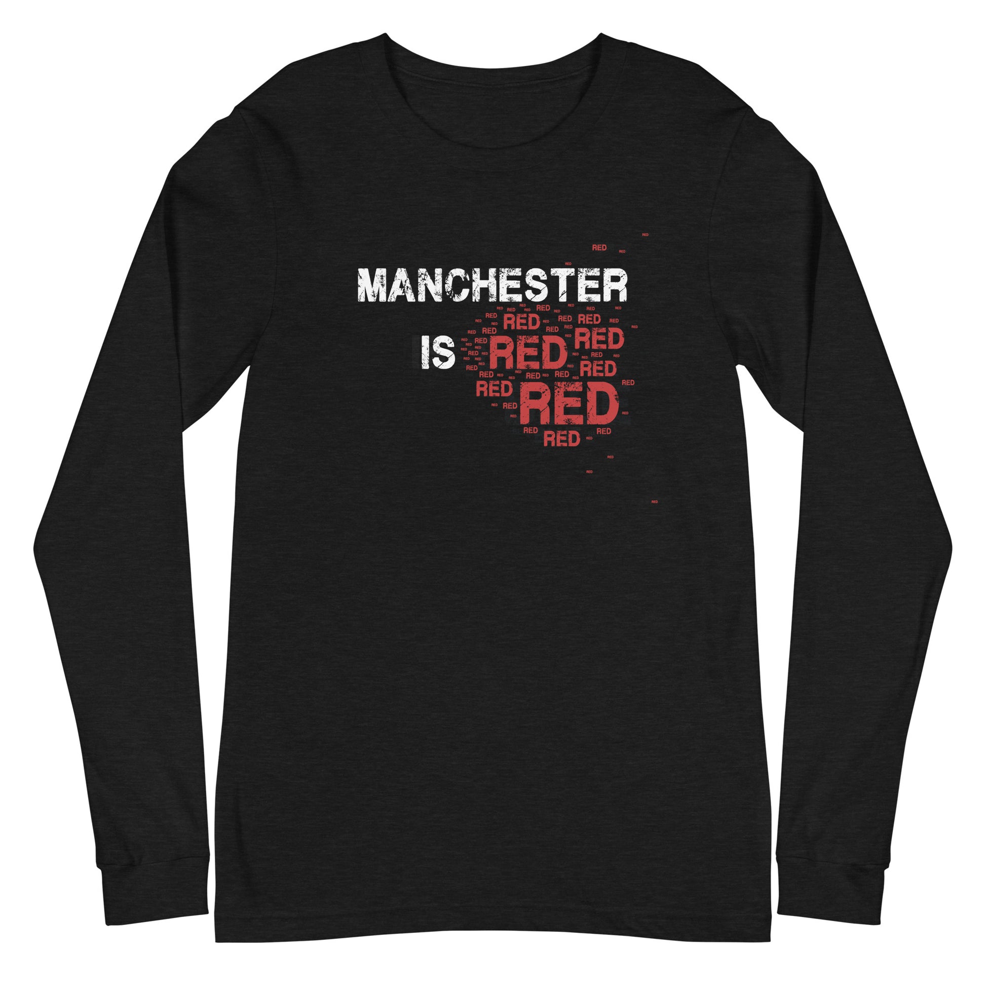 manchester is red long sleeve t-shirt. manchester united football shirt