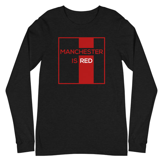 Manchester Is Red Long Sleeve TShirt United Football Shirt Unisex Long Sleeve T-Shirt