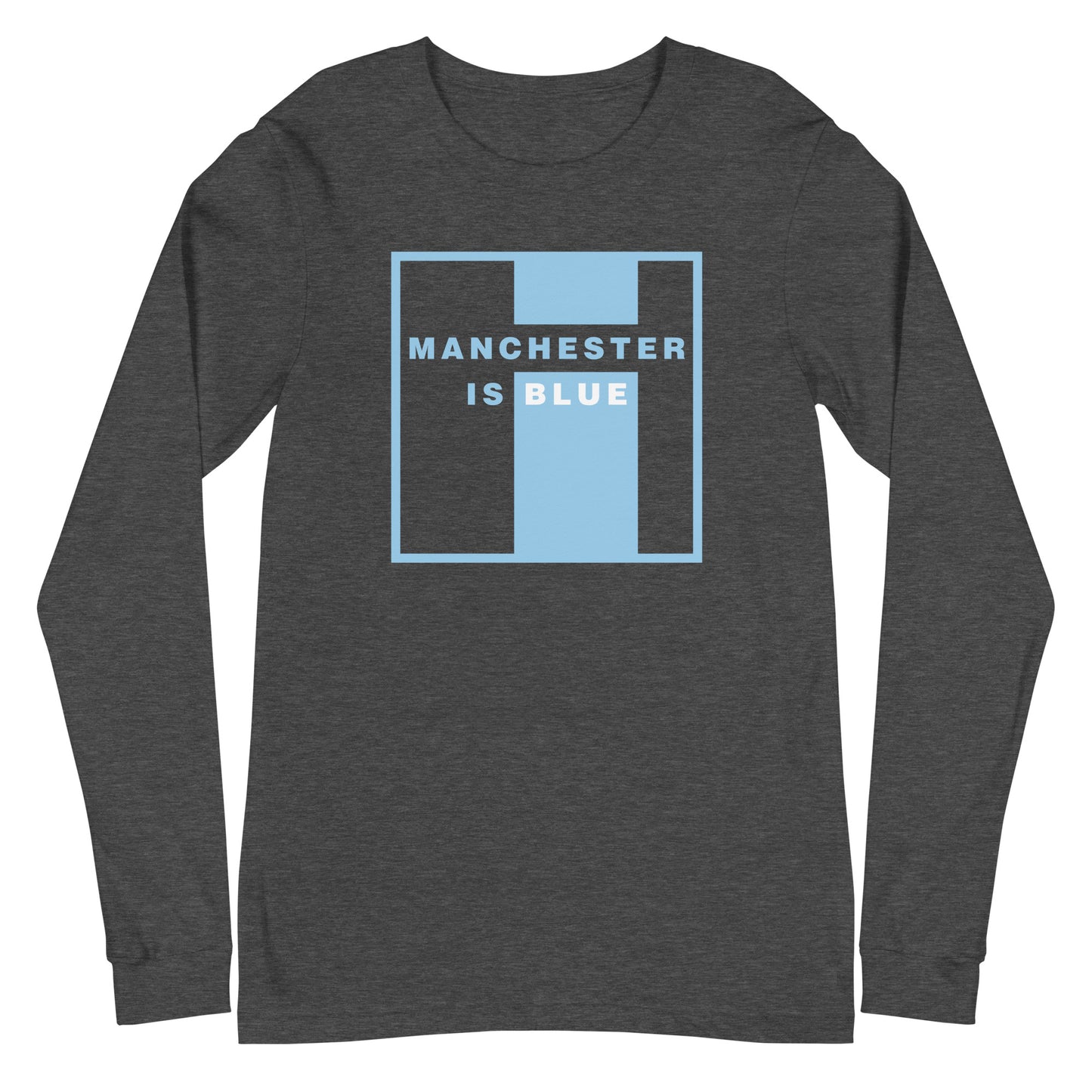 Manchester Is Blue Long Sleeve TShirt Funny Manchester City Football Supporter Long Sleeve T-Shirt