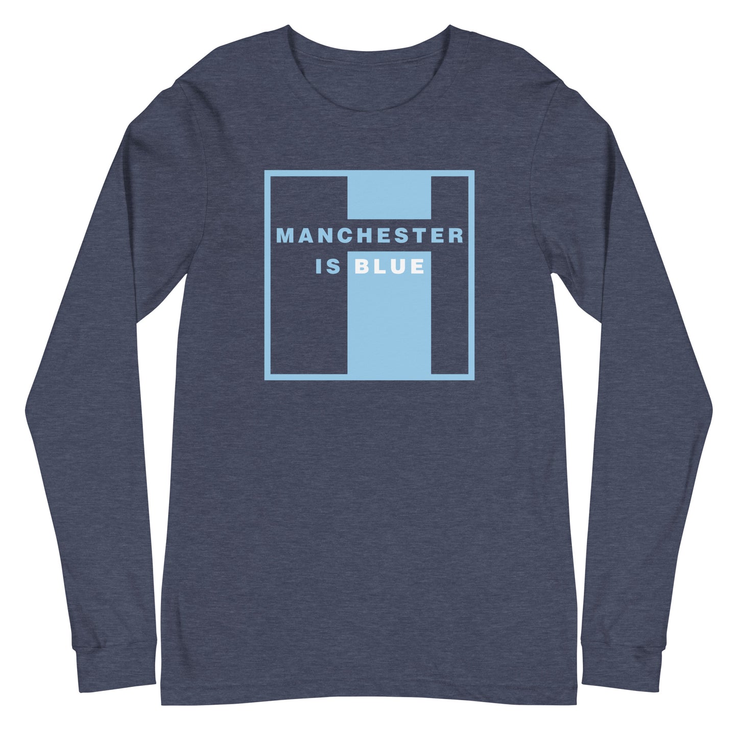 Manchester Is Blue Long Sleeve TShirt Funny Manchester City Football Supporter Long Sleeve T-Shirt