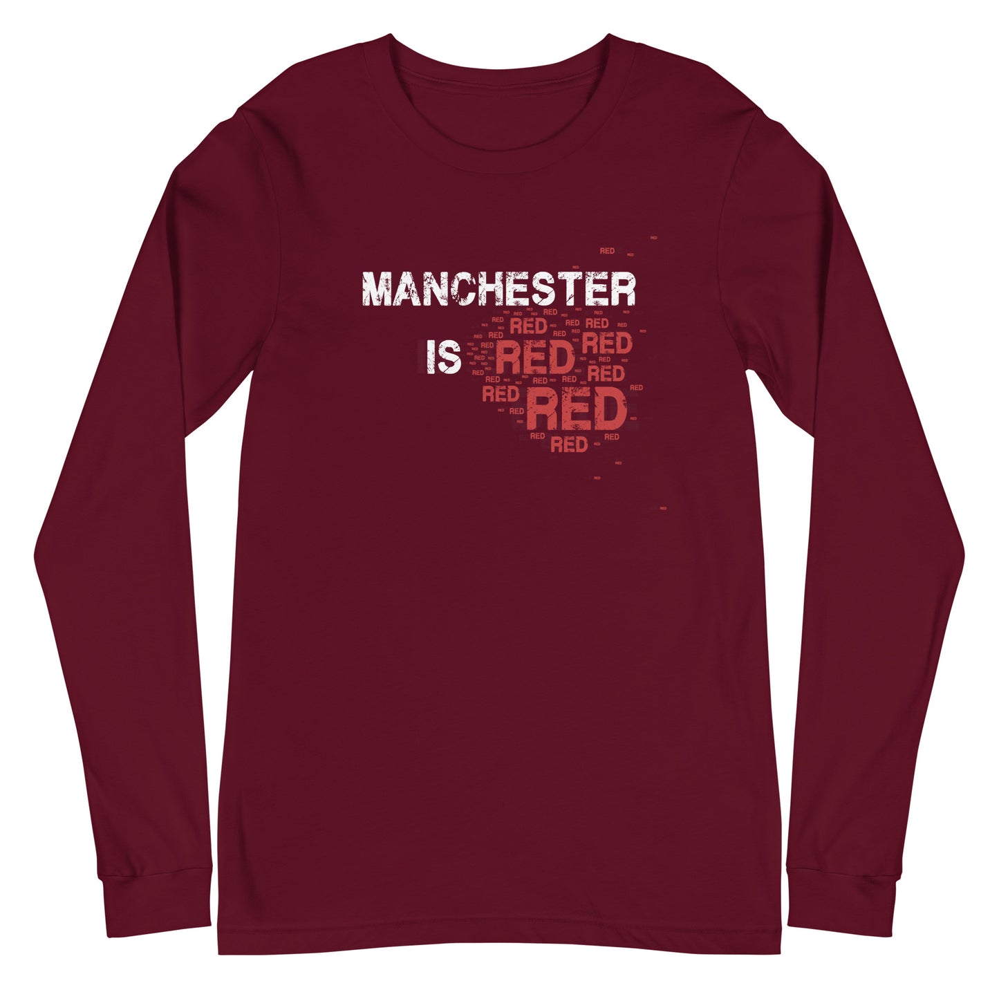 Manchester Is Red Long Sleeve TShirt United Football Shirt Unisex Long Sleeve T-Shirt