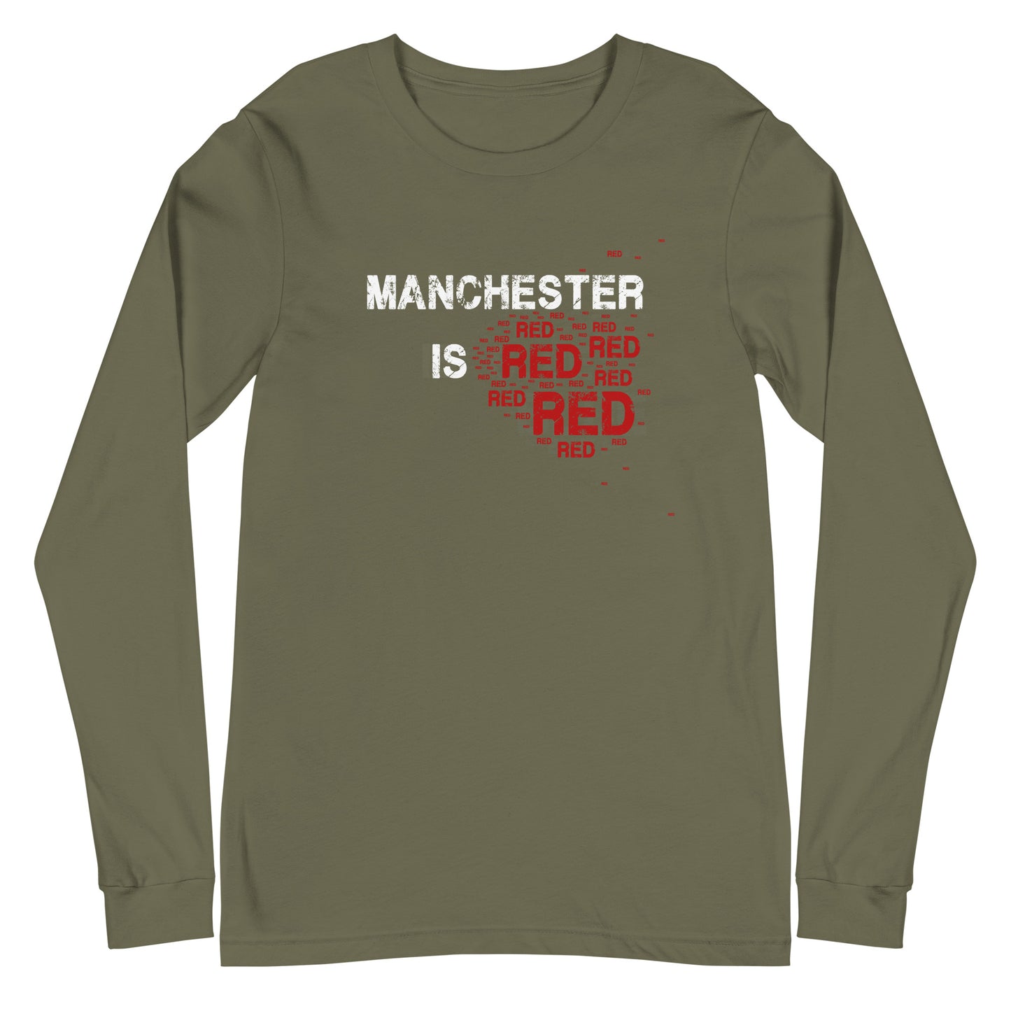 Manchester Is Red Long Sleeve TShirt United Football Shirt Unisex Long Sleeve T-Shirt