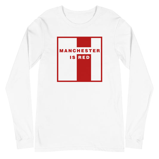 Manchester Is Red Long Sleeve TShirt United Football Shirt Unisex Long Sleeve T-Shirt