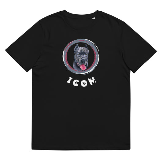 Cane Corso Dog TShirt Funny Dog Icon Shirt Unisex Organic Cotton T-Shirt