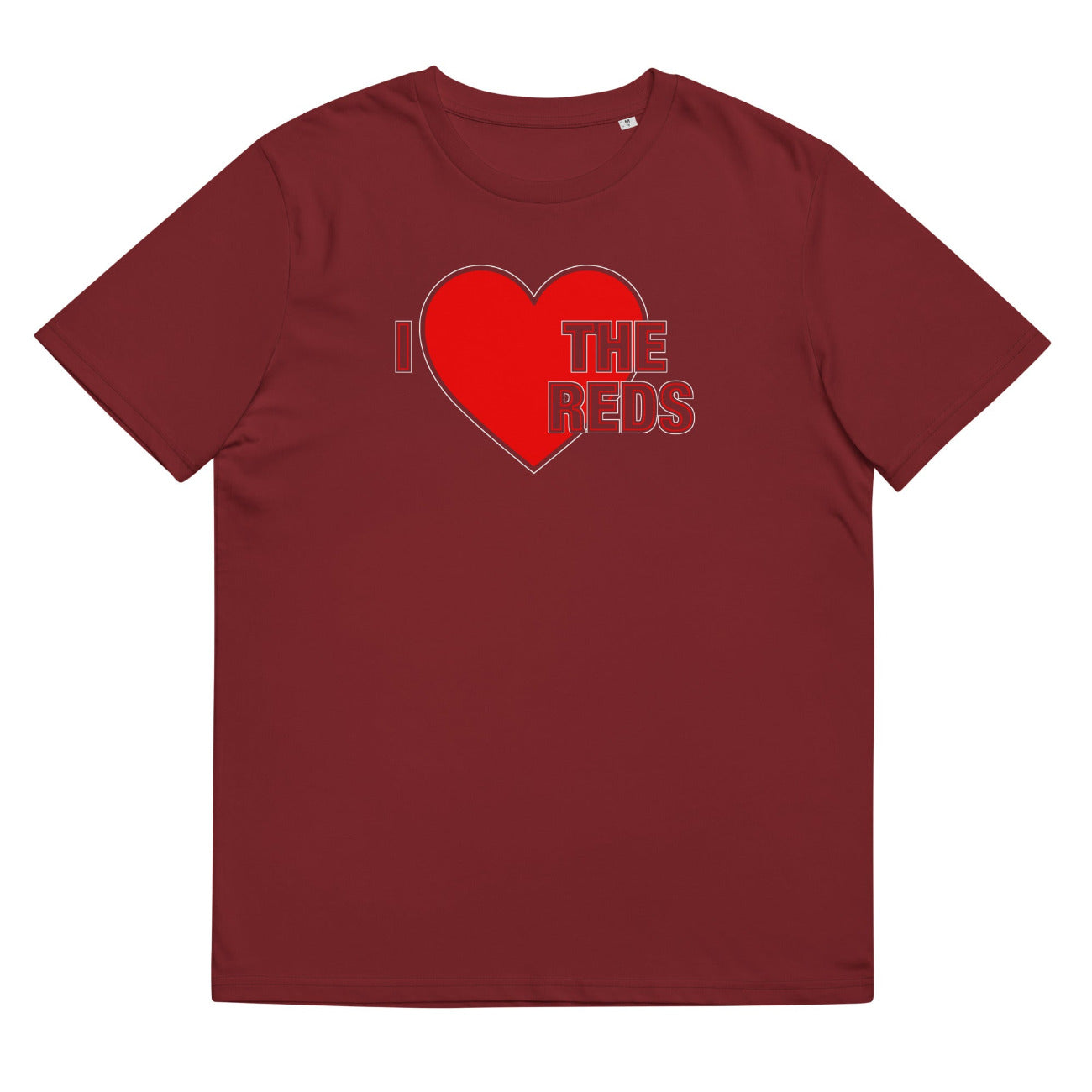 Liverpool TShirt I Love The Reds TShirt Football Supporter Unisex Organic Cotton T-Shirt