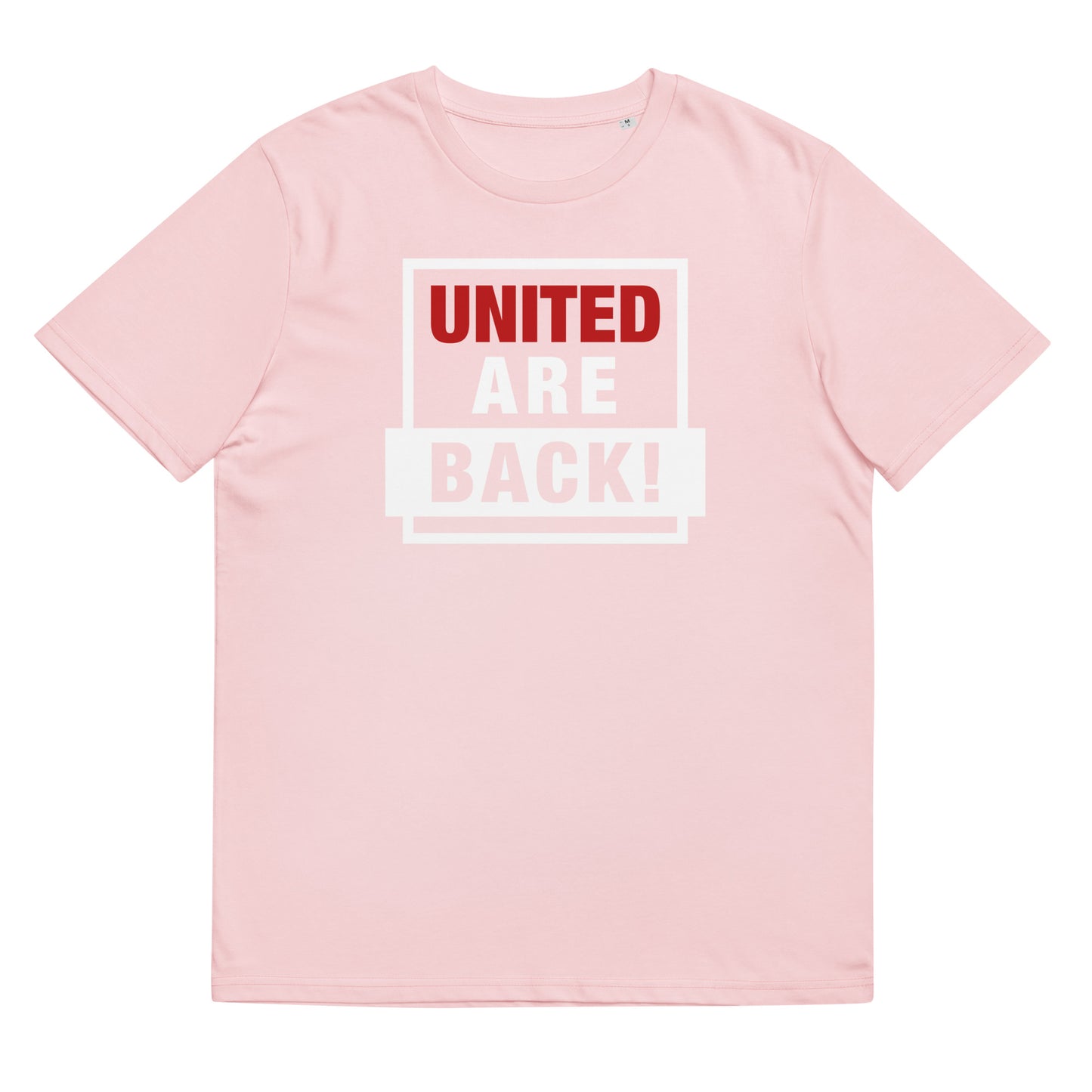 United Are Back TShirt Funny Manchester United Football Supporter Organic Cotton T-Shirt