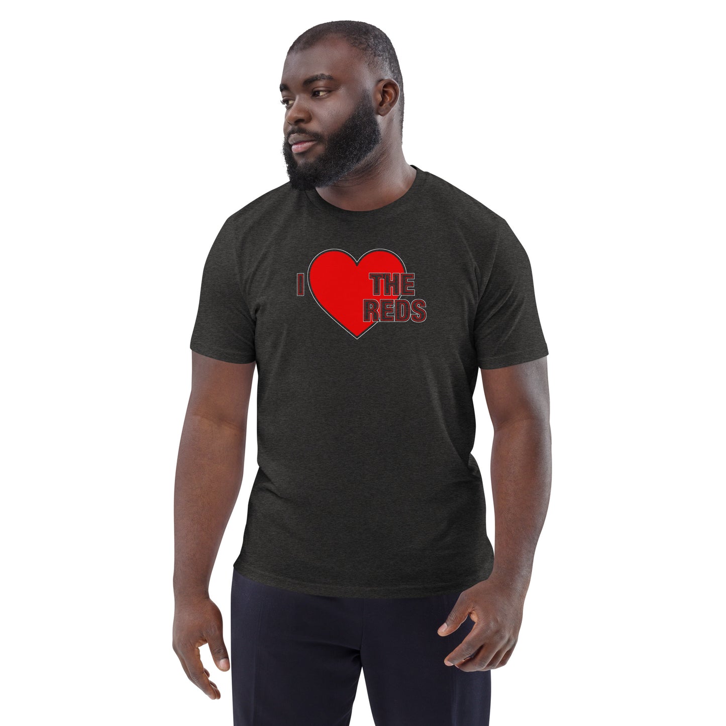 Liverpool TShirt I Love The Reds TShirt Football Supporter Unisex Organic Cotton T-Shirt