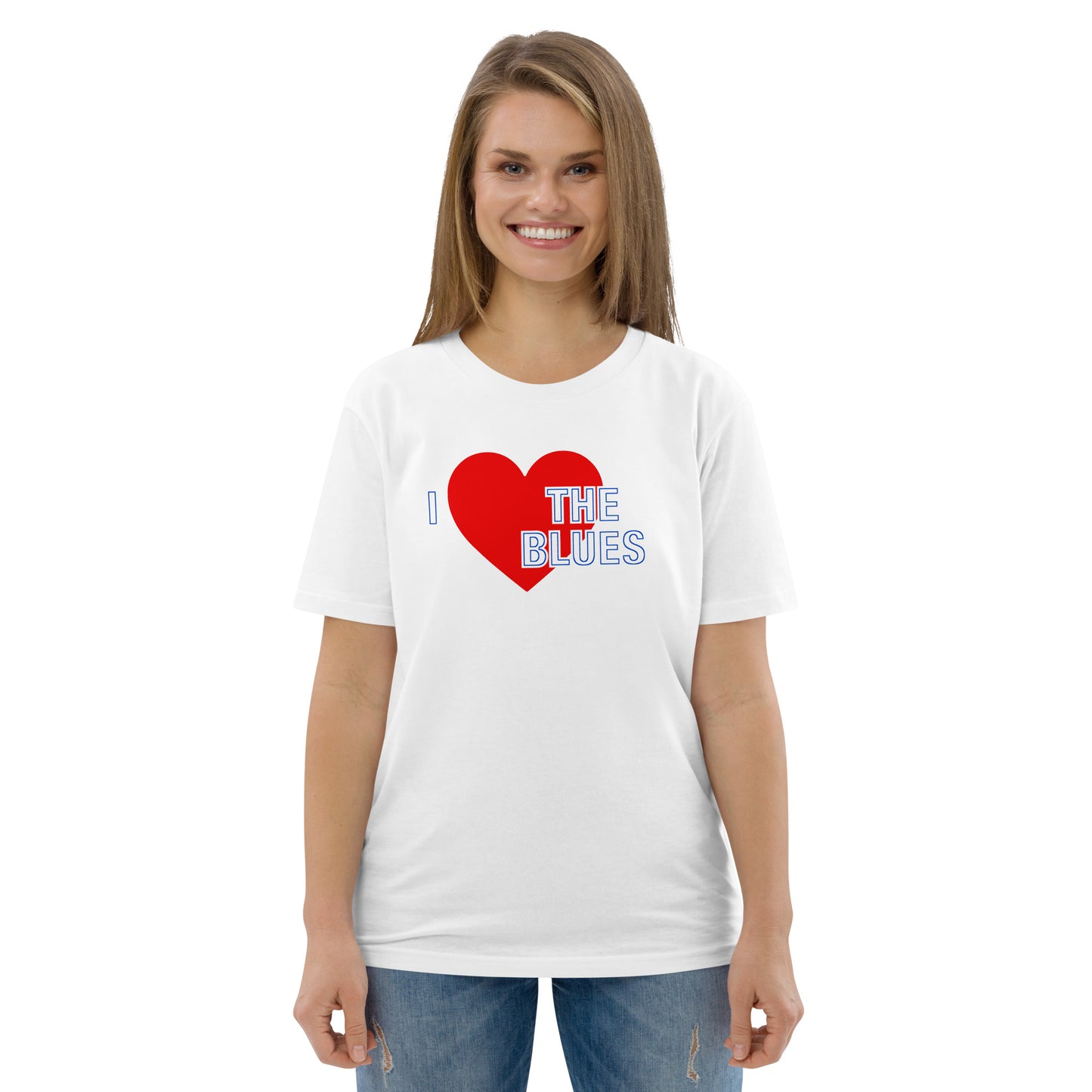 Chelsea TShirt I Love The Blues TShirt Unisex Organic Cotton T-Shirt