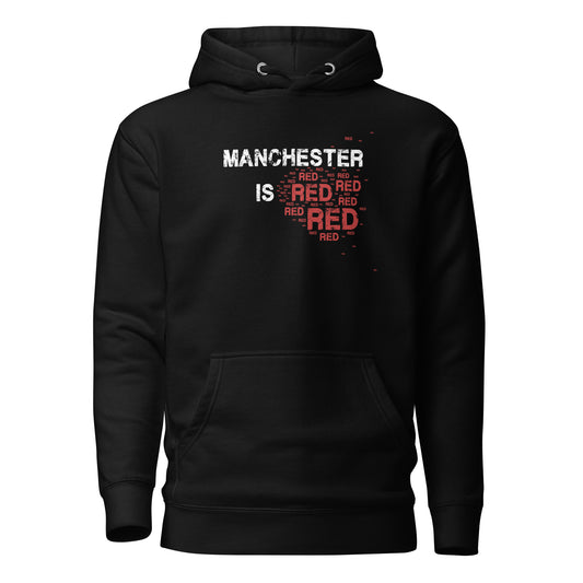 manchester is red hoodie. manchester united hoodie