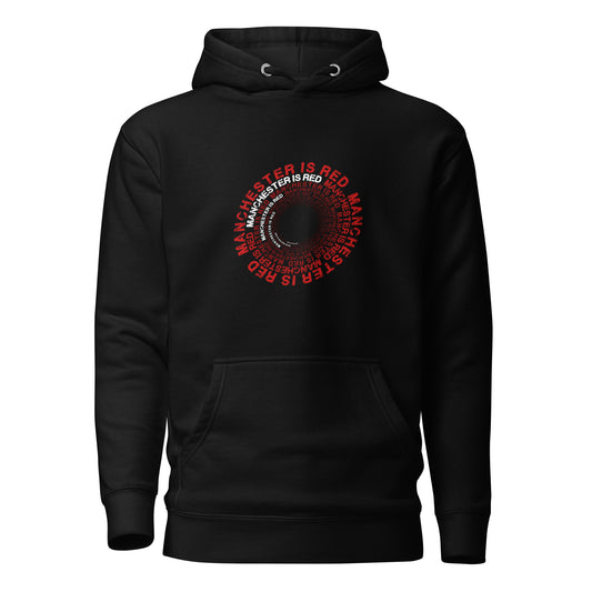 Manchester Is Red Hoodie United Football Premium Unisex Hoodie Funny Utd Slogan Hoodie