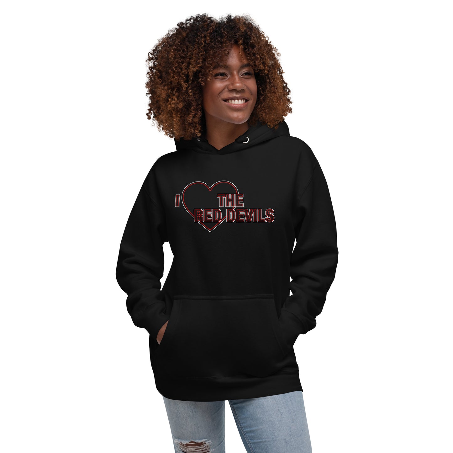 Manchester United Hoodie I Love The Red Devils Hoodie Premium Unisex Hoodie