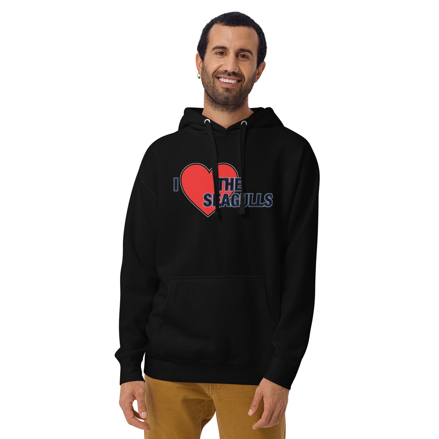 Brighton Hoodie I Love The Seagulls Hoodie Unisex Cotton Pullover Hoodie