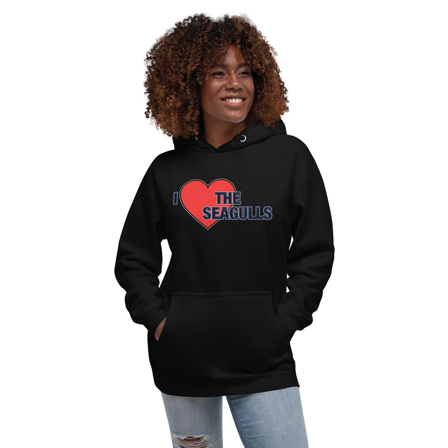 Brighton Hoodie I Love The Seagulls Hoodie Unisex Cotton Pullover Hoodie