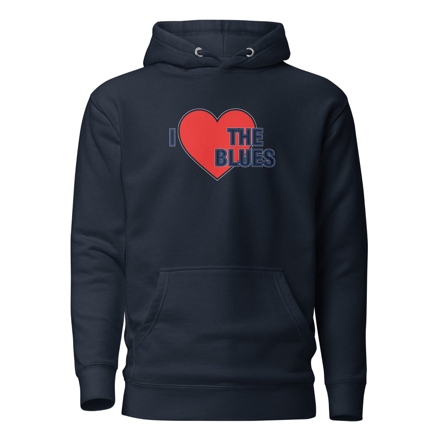 Chelsea Hoodie I Love The Blues Hoodie Unisex Cotton Pullover Hoodie