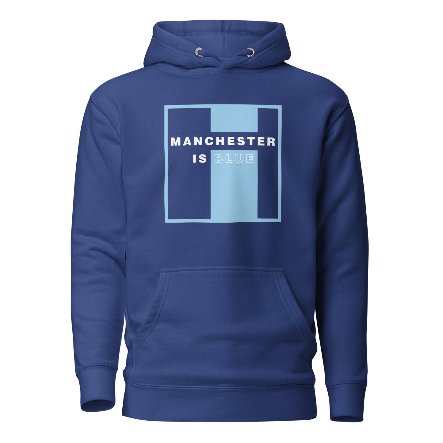 Manchester Is Blue Hoodie Manchester City Funny Football Supporter Premium Unisex Hoodie