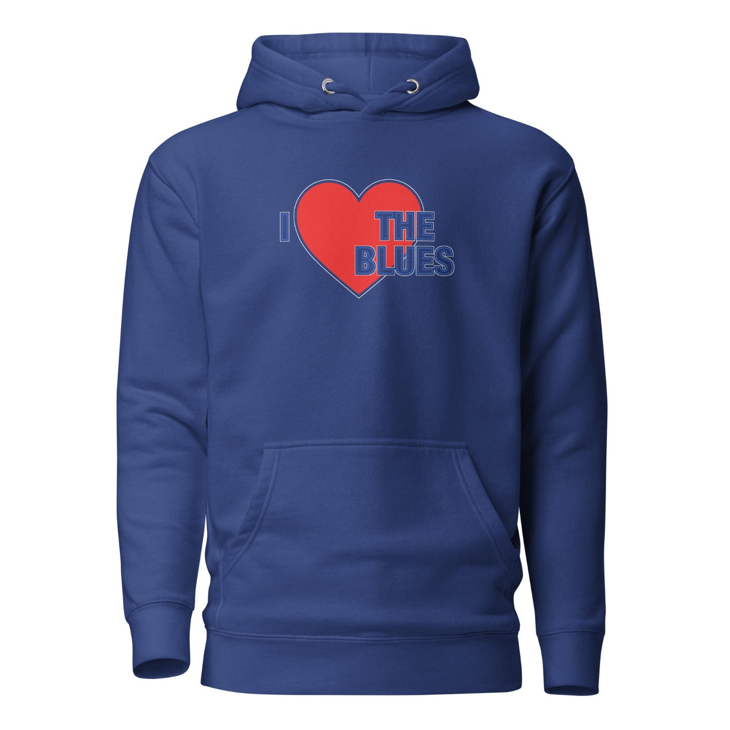 Chelsea Hoodie I Love The Blues Hoodie Unisex Cotton Pullover Hoodie