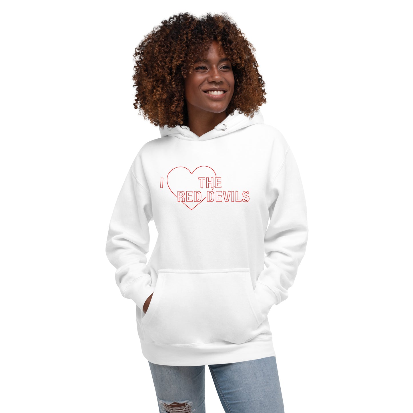 Manchester United Hoodie I Love The Red Devils Hoodie Premium Unisex Hoodie