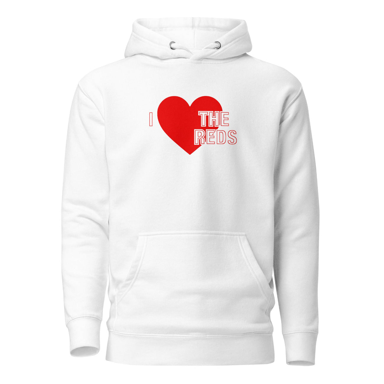 Liverpool Hoodie I Love The Reds Hoodie Premium Unisex Cotton Pullover Hoodie