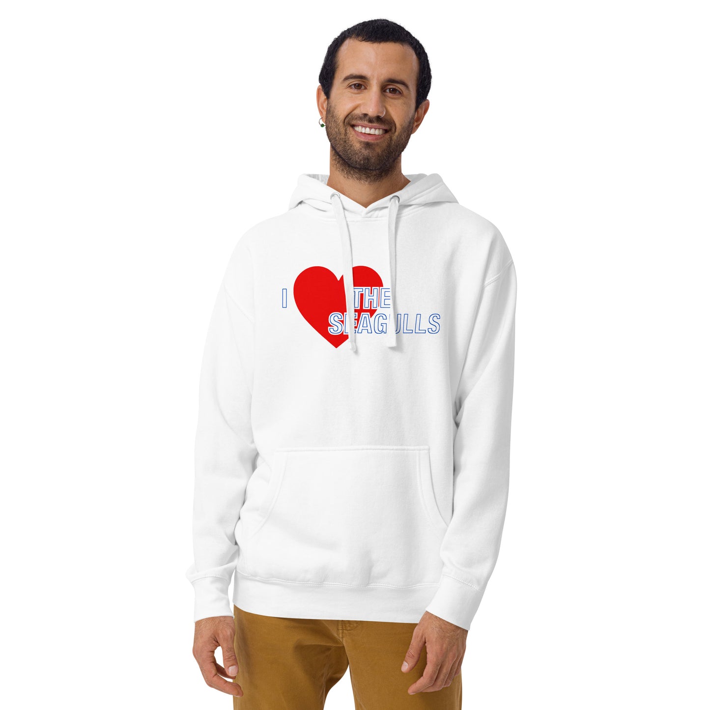 Brighton Hoodie I Love The Seagulls Hoodie Unisex Cotton Pullover Hoodie