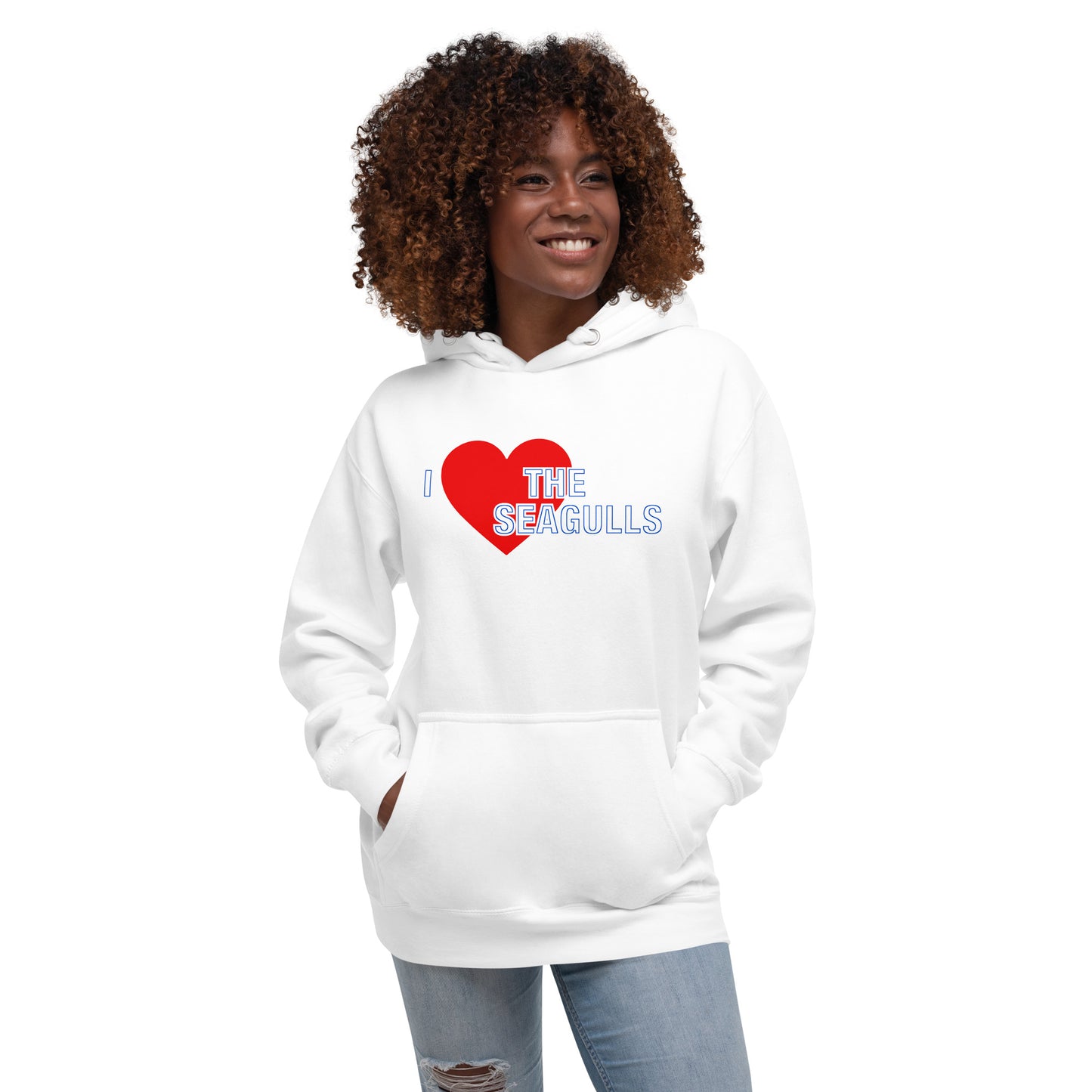 Brighton Hoodie I Love The Seagulls Hoodie Unisex Cotton Pullover Hoodie