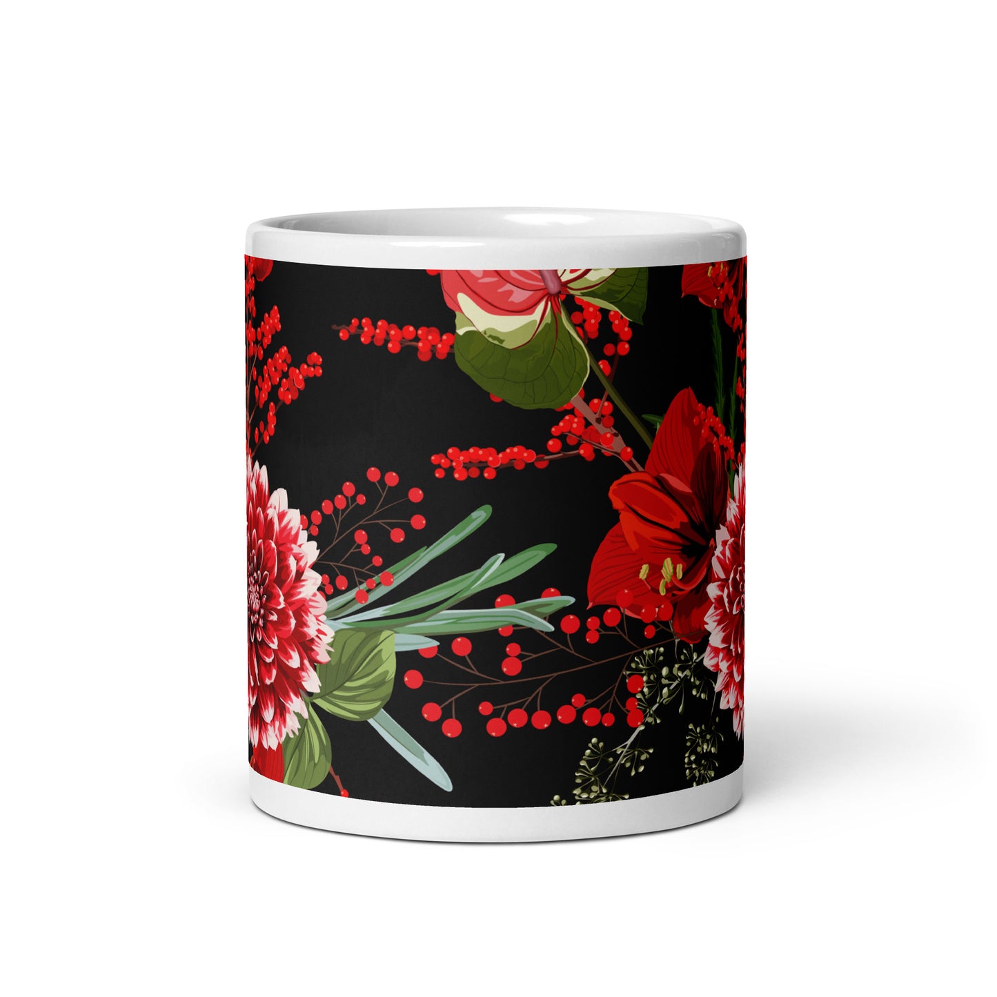 Floral Mug All-Over Print Glossy Multicoloured Ceramic Mug